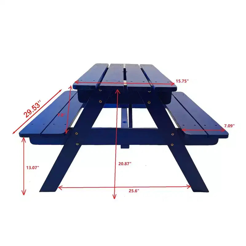 Table et chaise pour enfants, bois massif naturel
