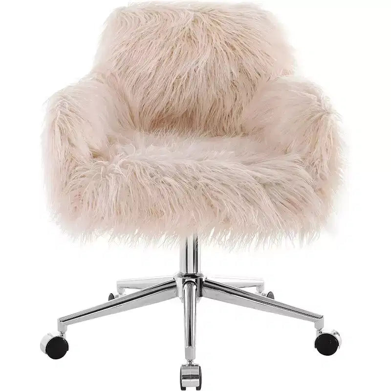 Fauteuil de bureau en similicuir noir, réglable en hauteur, 34 po H.