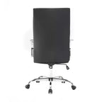 Chaise de bureau à hauteur réglable avec coussin gris, 33 po H