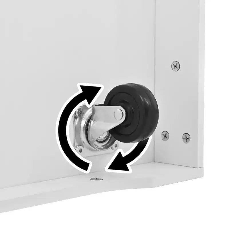Îlot de cuisine roulant extensible multifonctionnel Lumi Modern