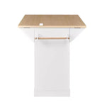Îlot de cuisine roulant extensible multifonctionnel Lumi Modern