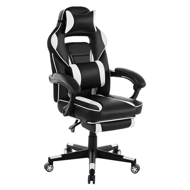 Chaise de bureau haute, chaise de direction en cuir à dossier haut pour gamer