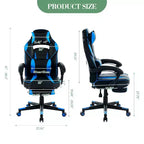 Chaise de bureau haute, chaise de direction en cuir à dossier haut pour gamer