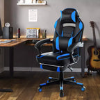 Chaise de bureau haute, chaise de direction en cuir à dossier haut pour gamer
