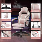Chaise de bureau haute, chaise de direction en cuir à dossier haut pour gamer