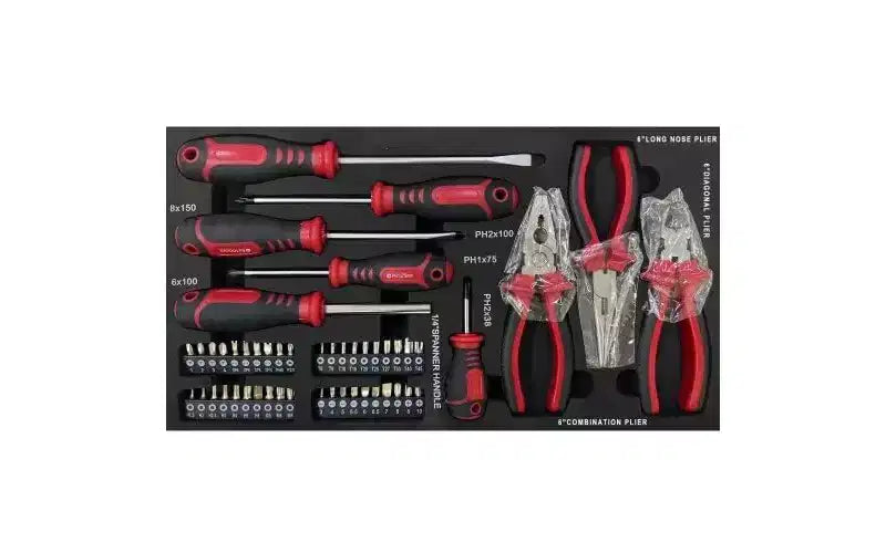 Servante d'atelier robuste en acier avec 3 tiroirs à roulement à billes et compartiment supérieur – Verrouillable pour garages, ateliers et entrepôts, noire