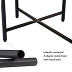 Petites tables basses Table d'appoint moderne à 2 niveaux avec étagère de rangement en bois Tables d'appoint de salon Tables de chevet (Noyer brun)