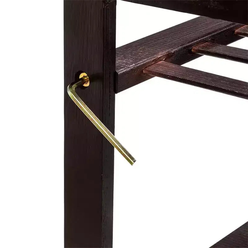 Étagère multifonction à 4 niveaux pour chaussures, serviettes, livres, petits appareils ménagers en bambou
