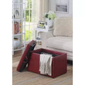 HomeStock Comfort Accent Storage Ottoman with Reversible Tray