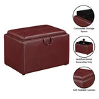 Pouf de rangement Comfort Accent avec plateau réversible