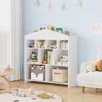 Organisateur de rangement de jouets, étagère à livres pour enfants à 9 compartiments