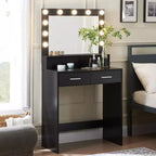 Coiffeuse élégante avec grand miroir