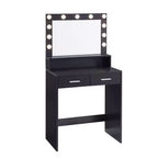 Coiffeuse élégante avec grand miroir