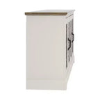 Meuble TV avec portes miroir 151,4 cm (L) x 39,9 cm (P) x 74,4 cm (H)