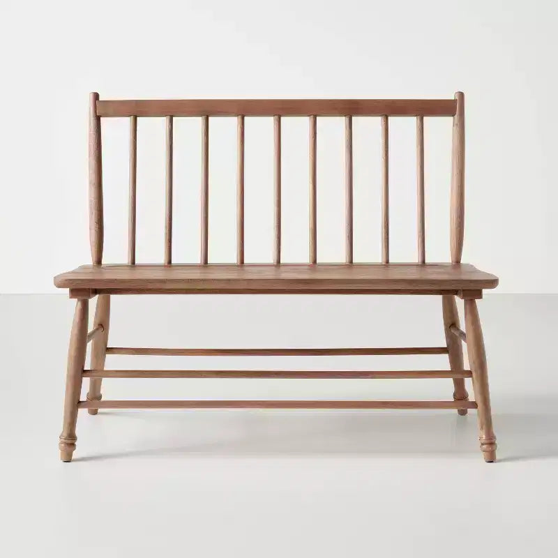 Banc de salle à manger Windsor vintage - Chêne vieilli