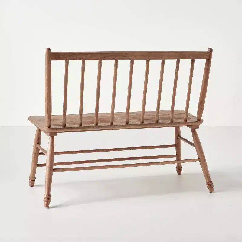 Banc de salle à manger Windsor vintage - Chêne vieilli