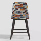 27 Tabouret de bar hauteur comptoir avec repose-pieds Géométrique