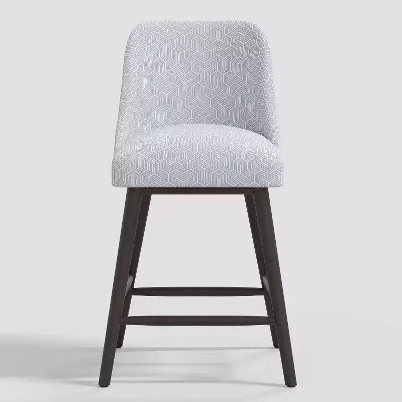 27 Tabouret de bar hauteur comptoir avec repose-pieds Géométrique