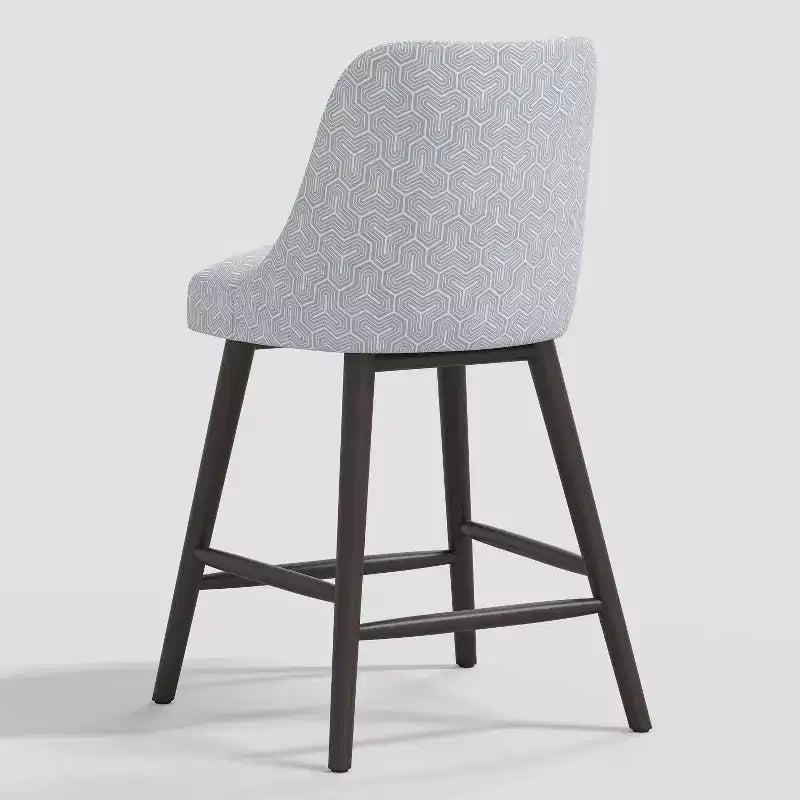 27 Tabouret de bar hauteur comptoir avec repose-pieds Géométrique