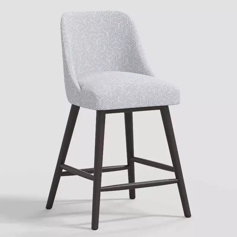 27 Geller Counter Height Barstool with Footrest Geometric - Threshold