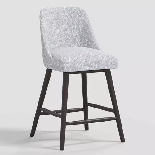 27 Geller Counter Height Barstool with Footrest Geometric - Threshold