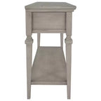 Console rétro avec tiroirs et étagère