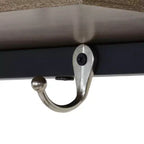 Banc d'entrée industriel avec porte-manteaux/étagère à chaussures - Étagères en panneaux de particules avec cadre en acier thermolaqué - Marron - 170 cm