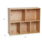 Meuble de rangement simple face 5 compartiments Streamline, 30 po, mobilier pour enfants