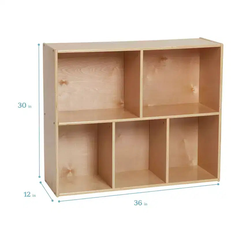 Meuble de rangement simple face 5 compartiments Streamline, 30 po, mobilier pour enfants