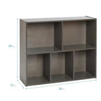 Meuble de rangement simple face 5 compartiments Streamline, 30 po, mobilier pour enfants