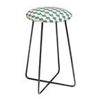 Maritza Lisa Retro Floral Counter Height Barstool - Deny Designs