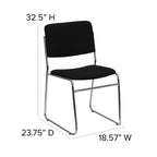 Lot de 4 chaises empilables de 227 kg de capacité