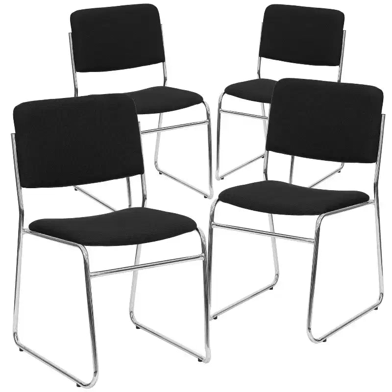 Lot de 4 chaises empilables de 227 kg de capacité