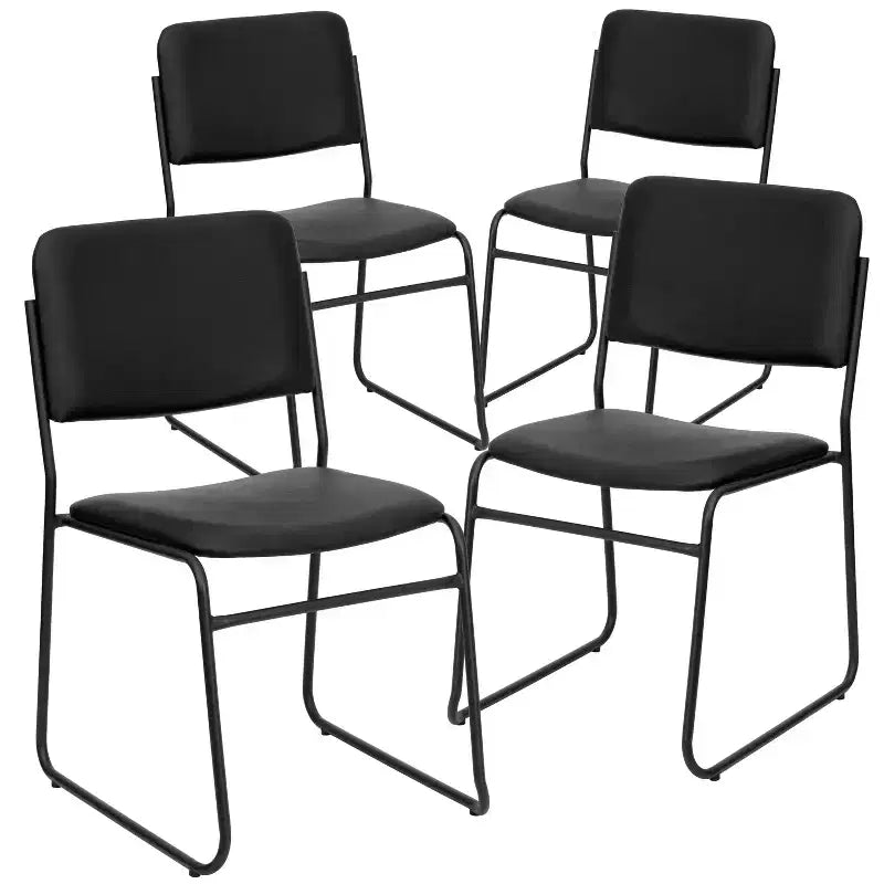 Lot de 4 chaises empilables de 227 kg de capacité