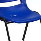 Lot de 4 chaises empilables ergonomiques avec coque, capacité de 399 kg