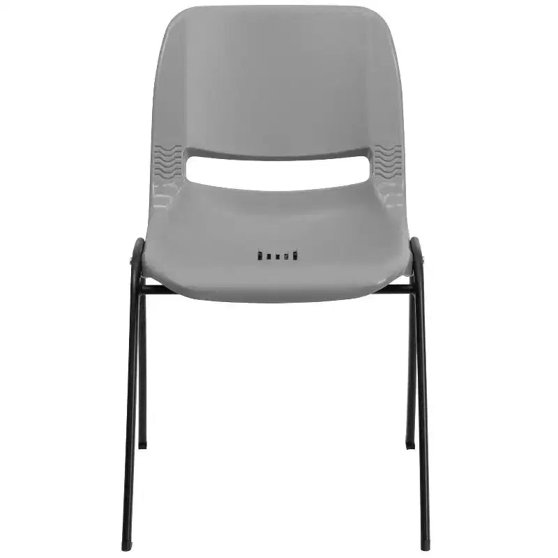 Lot de 4 chaises empilables ergonomiques avec coque, capacité de 399 kg