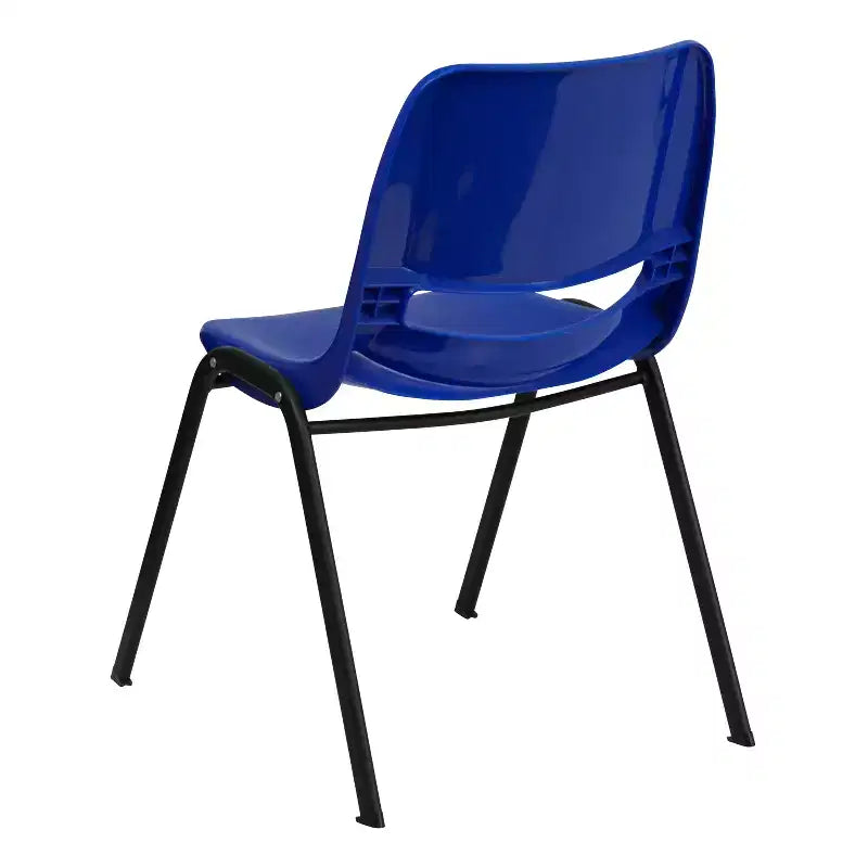 Lot de 4 chaises empilables ergonomiques avec coque, capacité de 399 kg