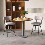 Tabouret de bar pivotant rembourré (lot de 4) de 63,5 cm