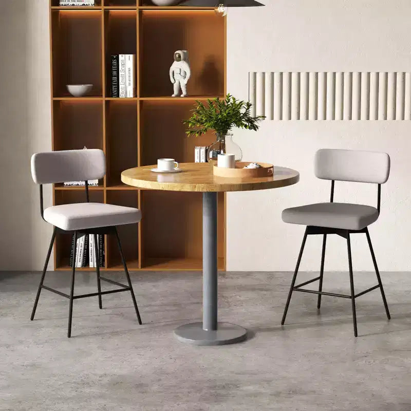 Tabouret de bar pivotant rembourré (lot de 4) de 63,5 cm