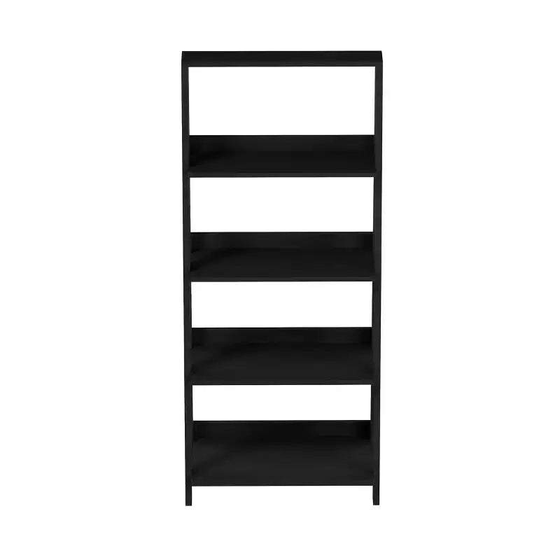 Étagère bibliothèque autoportante, noire