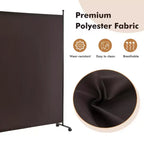 Paravent simple de 6 pieds avec roulettes, cloison en tissu à roulettes, écran d'intimité