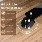 Paravent simple de 6 pieds avec roulettes, cloison en tissu à roulettes, écran d'intimité
