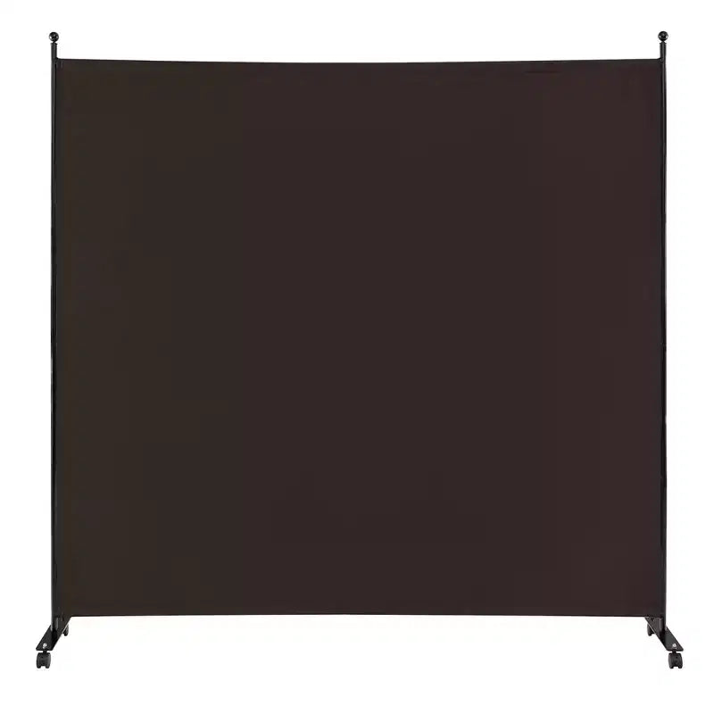 Paravent simple de 6 pieds avec roulettes, cloison en tissu à roulettes, écran d'intimité