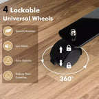 Paravent simple de 6 pieds avec roulettes, cloison en tissu à roulettes, écran d'intimité
