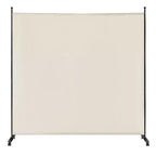 Paravent simple de 6 pieds avec roulettes, cloison en tissu à roulettes, écran d'intimité