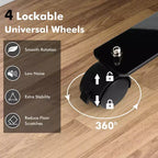 Paravent simple de 6 pieds avec roulettes, cloison en tissu à roulettes, écran d'intimité